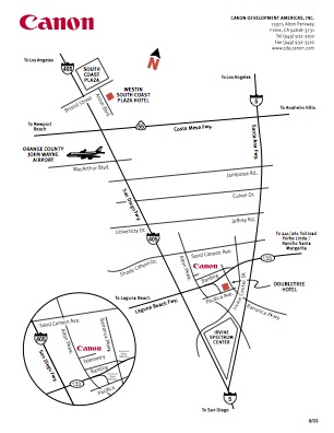 Canon Irvine Location Map